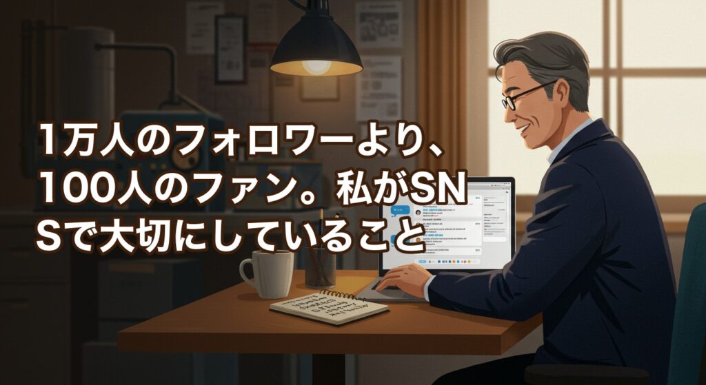 1万人のフォロワーより、100人のファン。私がSNSで大切にしていること