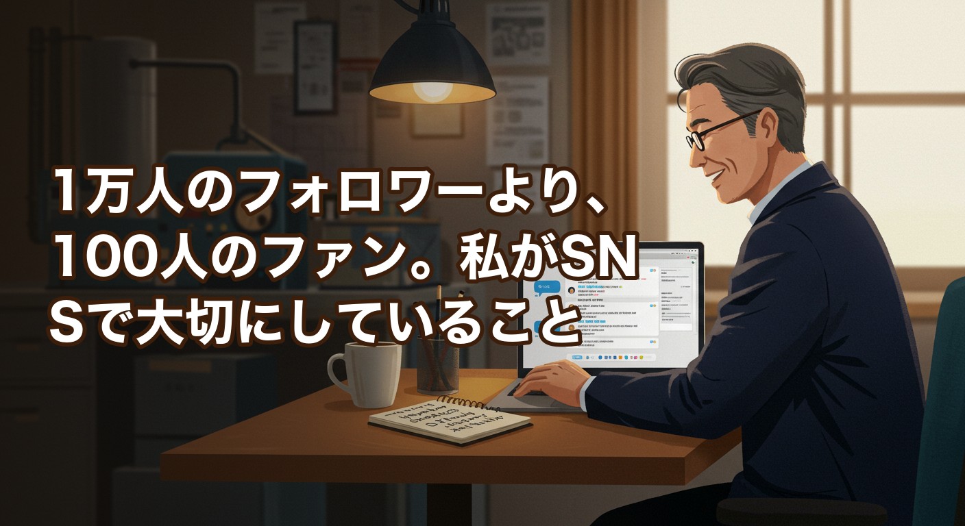 1万人のフォロワーより、100人のファン。私がSNSで大切にしていること