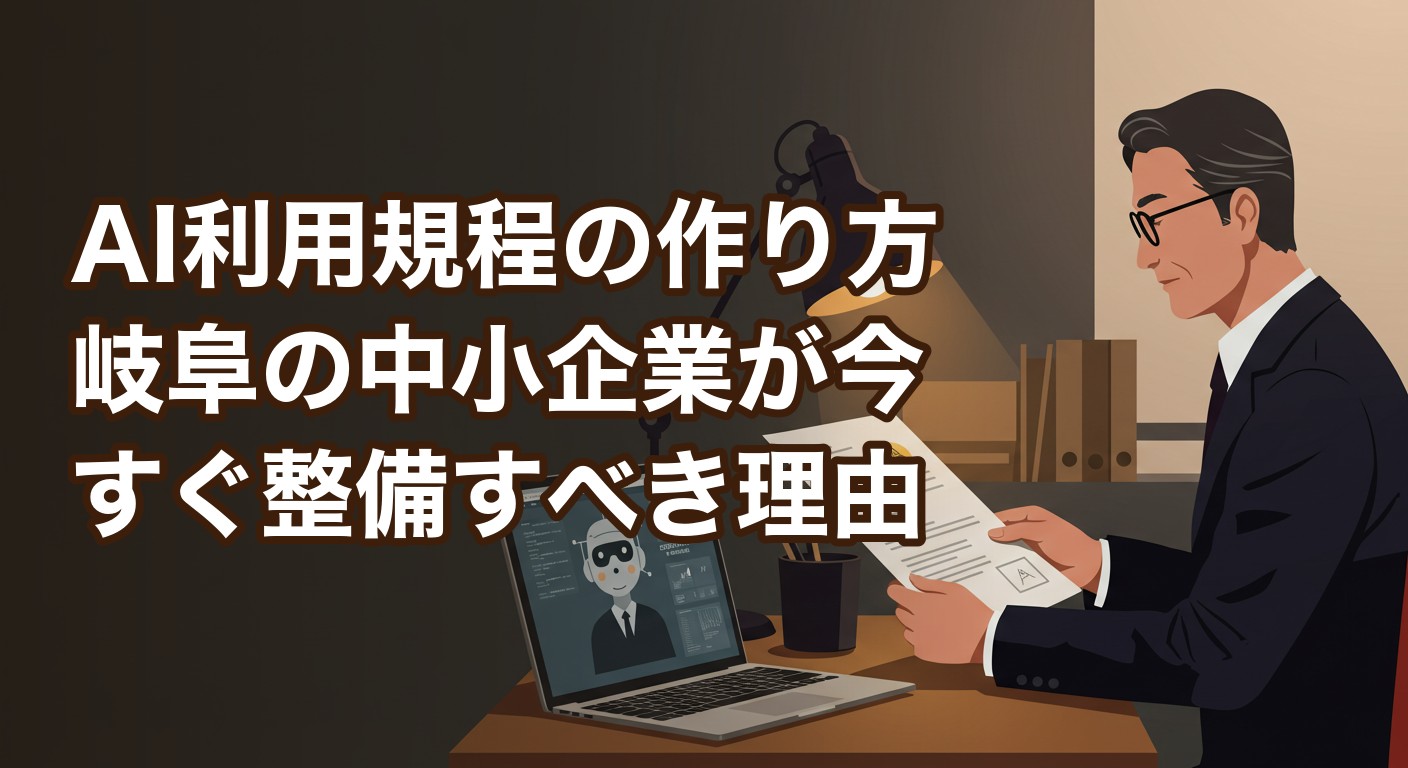 AI利用規程の作り方|岐阜の中小企業が今すぐ整備すべき理由