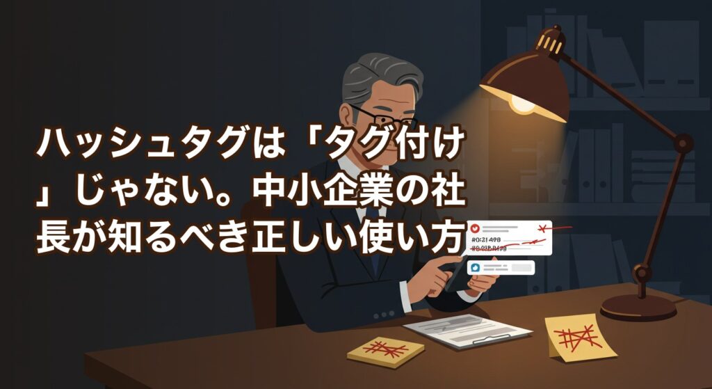 ハッシュタグは「タグ付け」じゃない。中小企業の社長が知るべき正しい使い方
