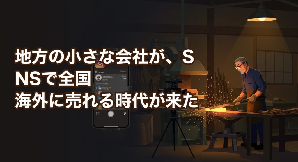 地方の小さな会社が、SNSで全国・海外に売れる時代が来た