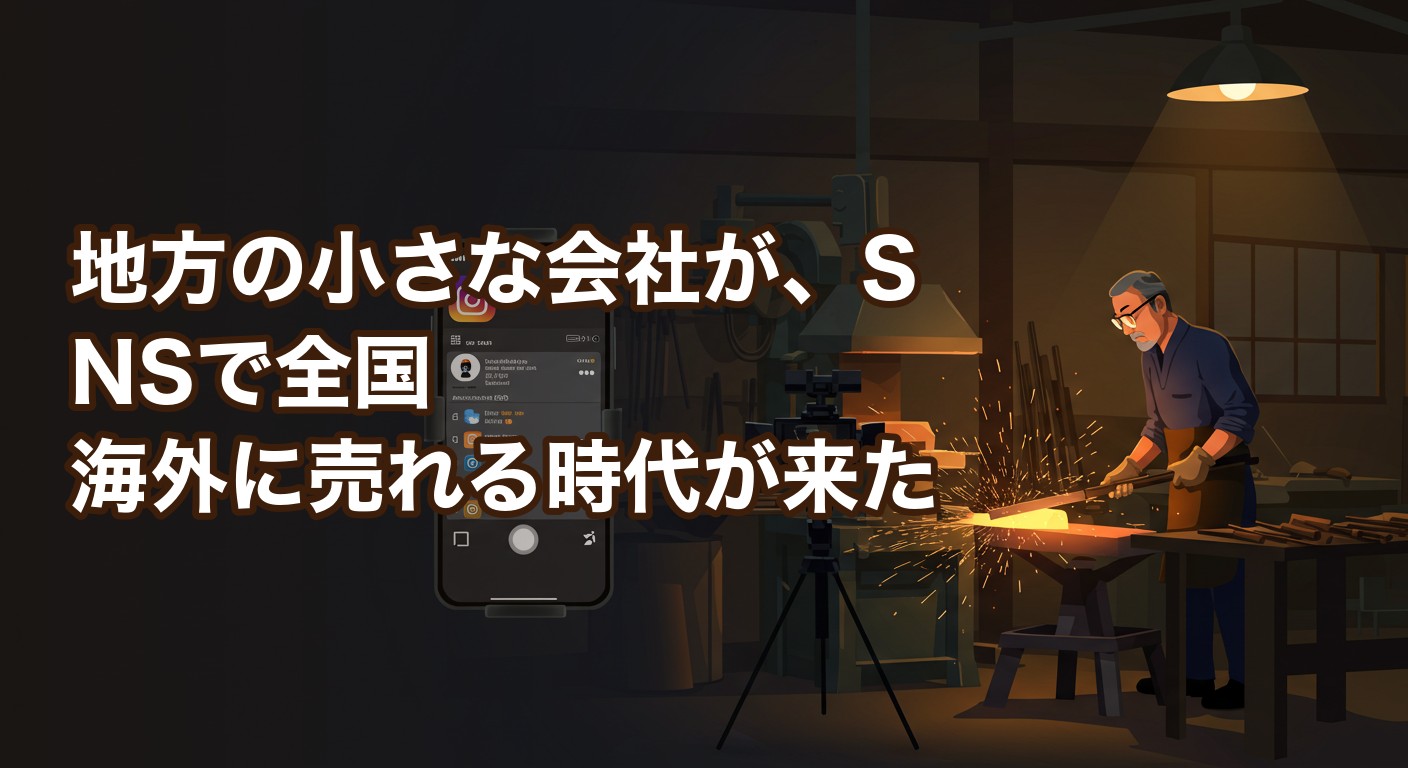 地方の小さな会社が、SNSで全国・海外に売れる時代が来た
