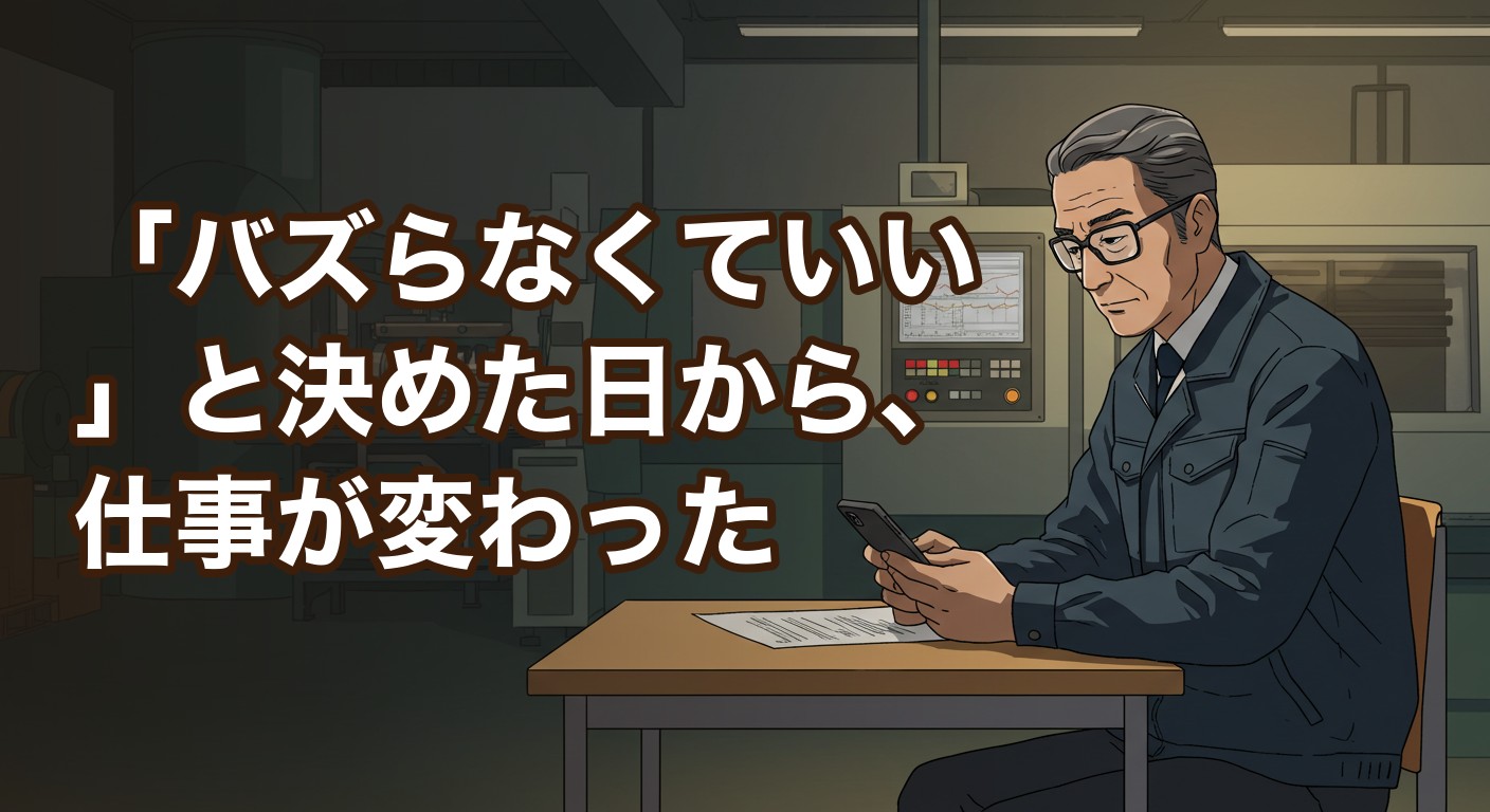 「バズらなくていい」と決めた日から、仕事が変わった