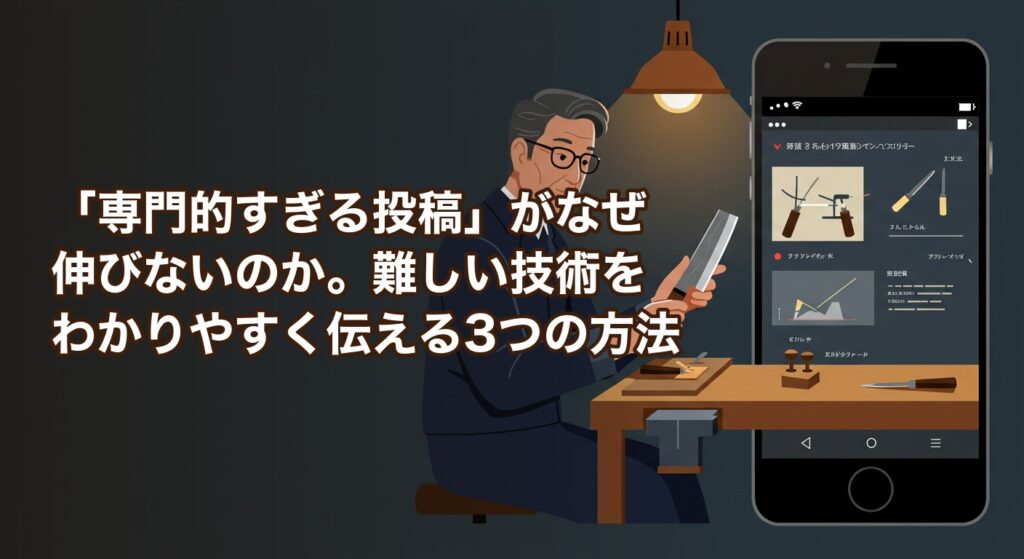 「専門的すぎる投稿」がなぜ伸びないのか。難しい技術をわかりやすく伝える3つの方法