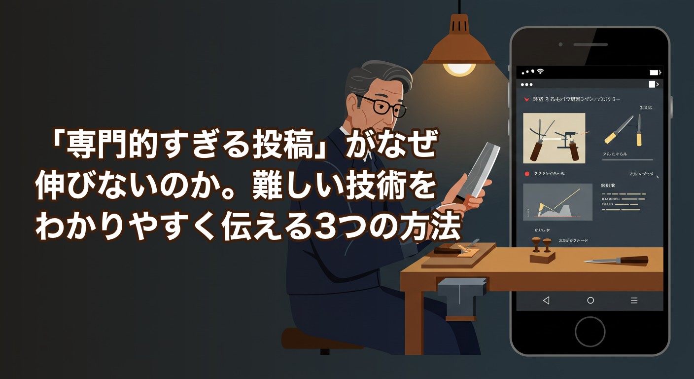 「専門的すぎる投稿」がなぜ伸びないのか。難しい技術をわかりやすく伝える3つの方法